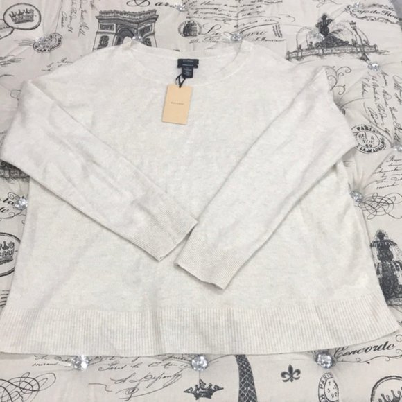 Halogen Wool & Cashmere Button Sleeve Sweater - Picture 3 of 6